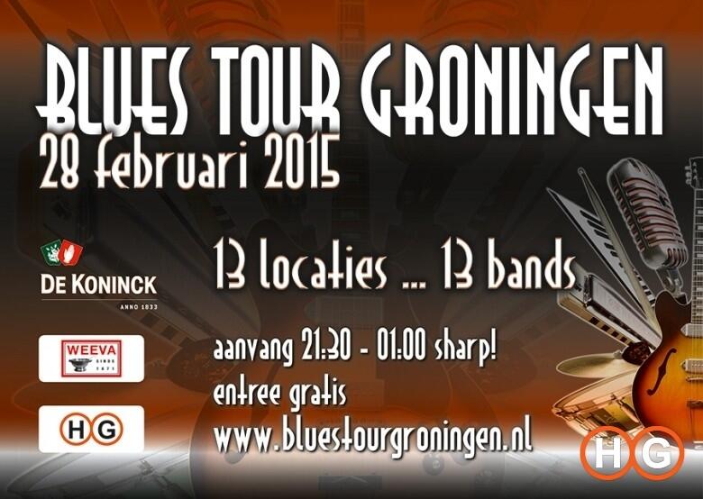 Zaterdag 28 februari a.s. vindt de zevende Blues Tour Groningen plaats