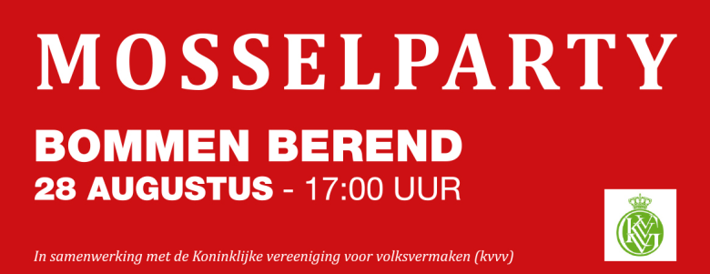 Bommen Berend mosselparty bij WEEVA