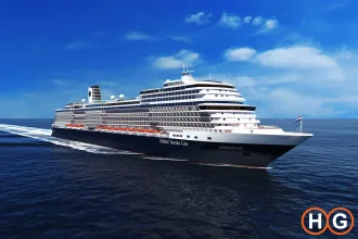 MS Koningsdam vaart uit!