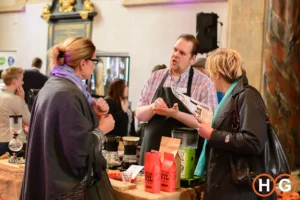Live koffie branden op de Groninger Horecabeurs