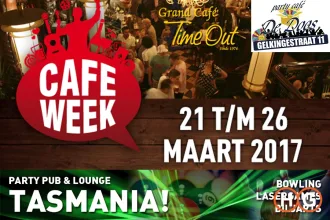 Tasmania!, Grand Caf&eacute; Time Out en Caf&eacute; de Doos Groninger deelnemers Caf&eacute; Week 2017