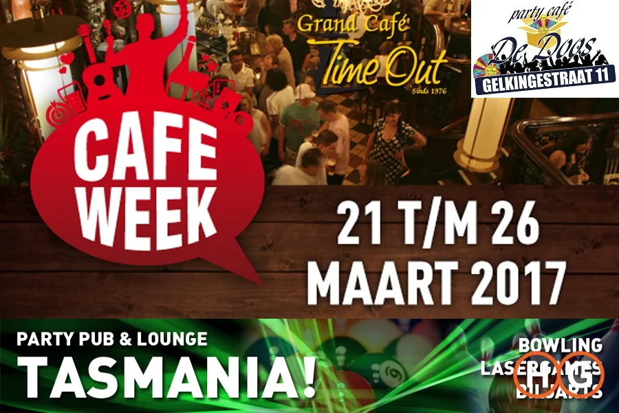 Tasmania!, Grand Café Time Out en Café de Doos Groninger deelnemers Café Week 2017