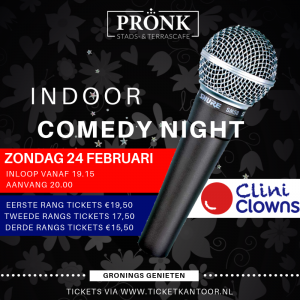PRONK met INDOOR COMEDY NIGHT