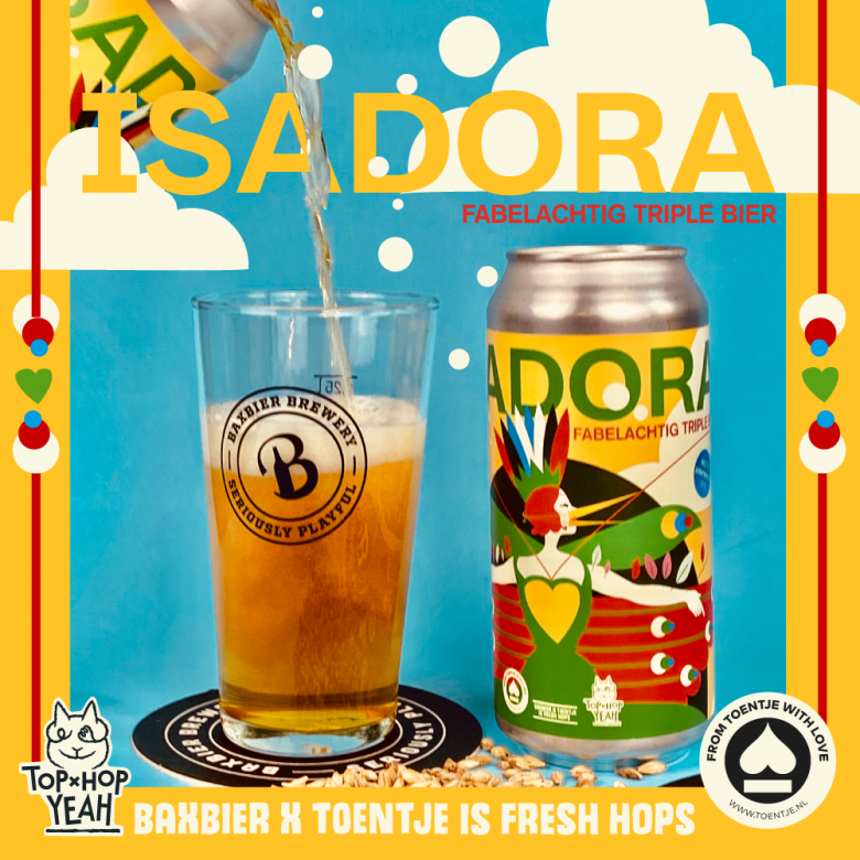 Stichting Toentje en BaxBier introduceren een fabelachtig nieuw triple bier: de Isadora!