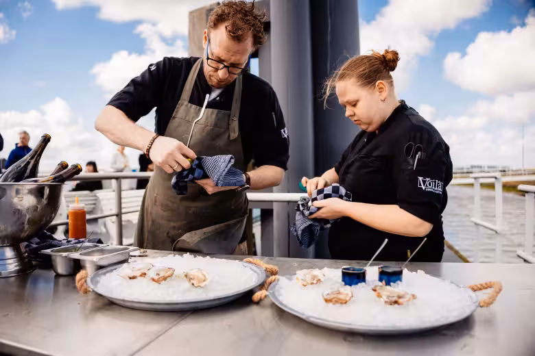 Seafood op ’t wad